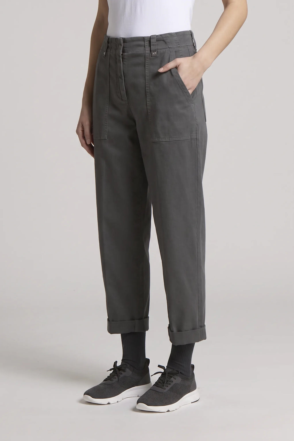 Stretch Twill Hose Cropped