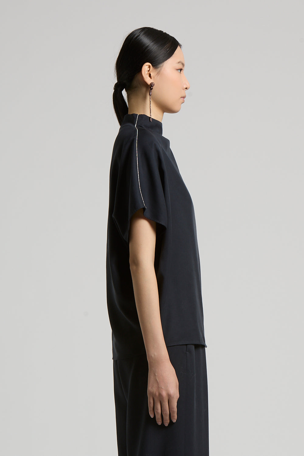 Fließende Bluse Tencel Twill