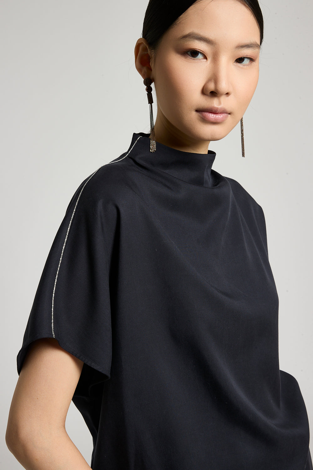 Fließende Bluse Tencel Twill