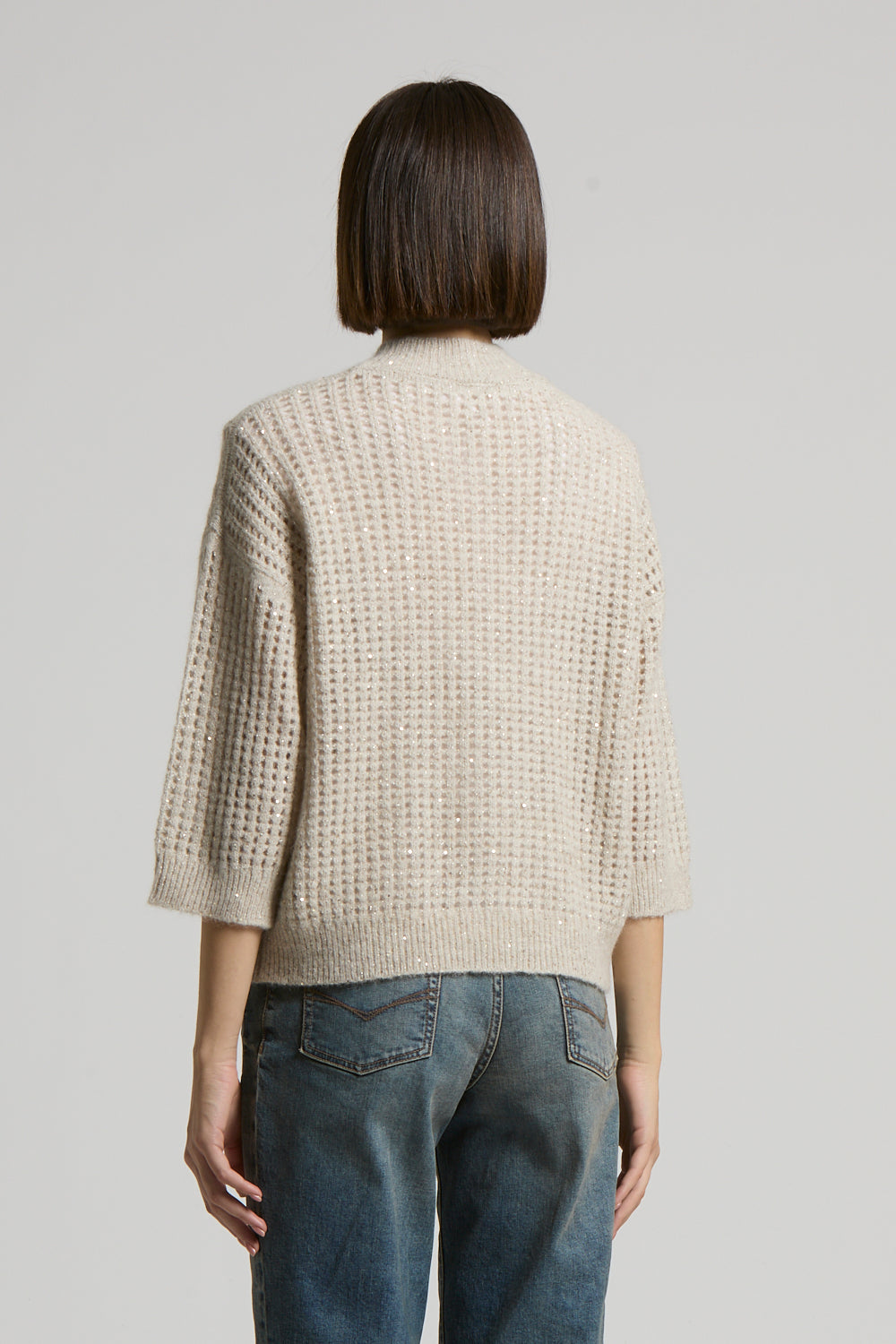 Alpaka Mohair Bouclé Pullover