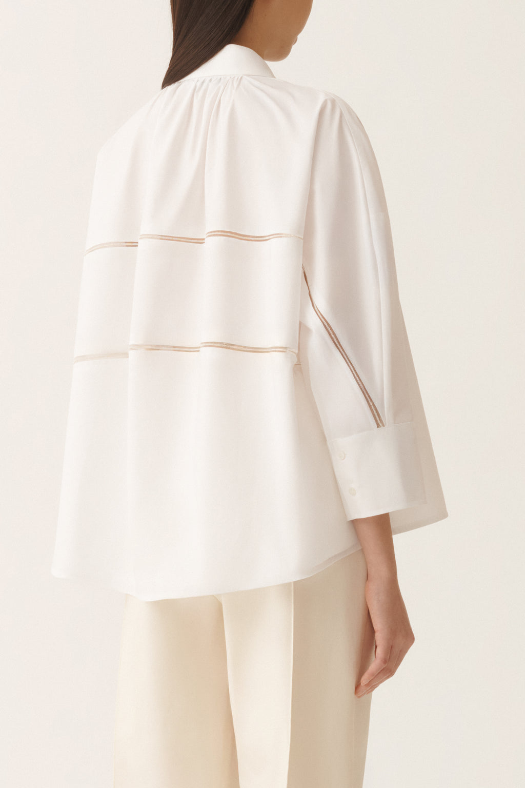 Poplin Blouse Tule Details