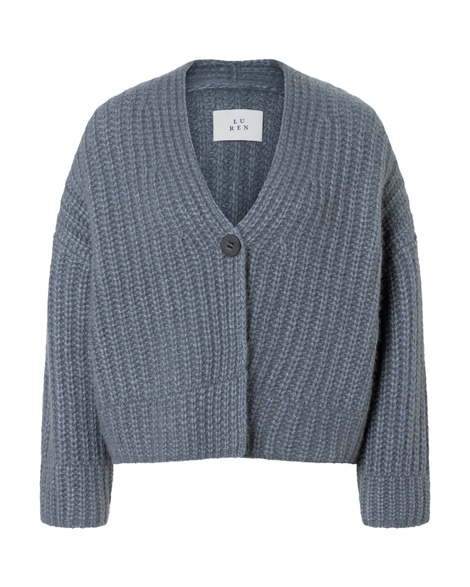 Gerippte Strickjacke Gatha