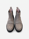 Wildleder-Reitstiefel mit Strassdetail