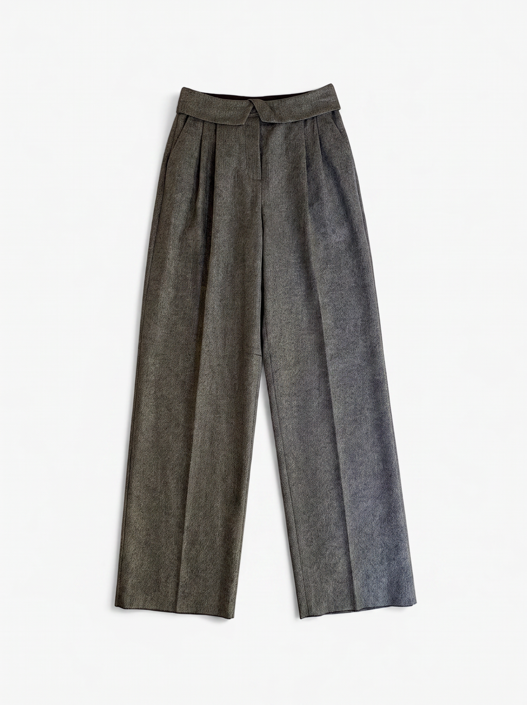 Wide-Leg Hose mit Falten