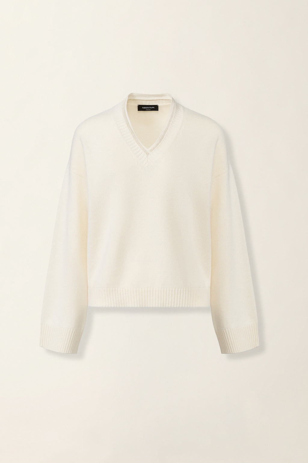 Platinum V-Ausschnitt Pullover Diamanté