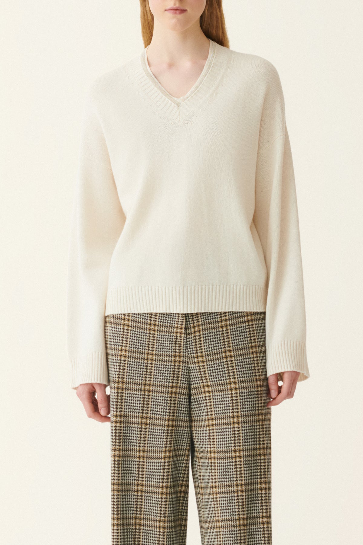 Platinum V-Ausschnitt Pullover Diamanté