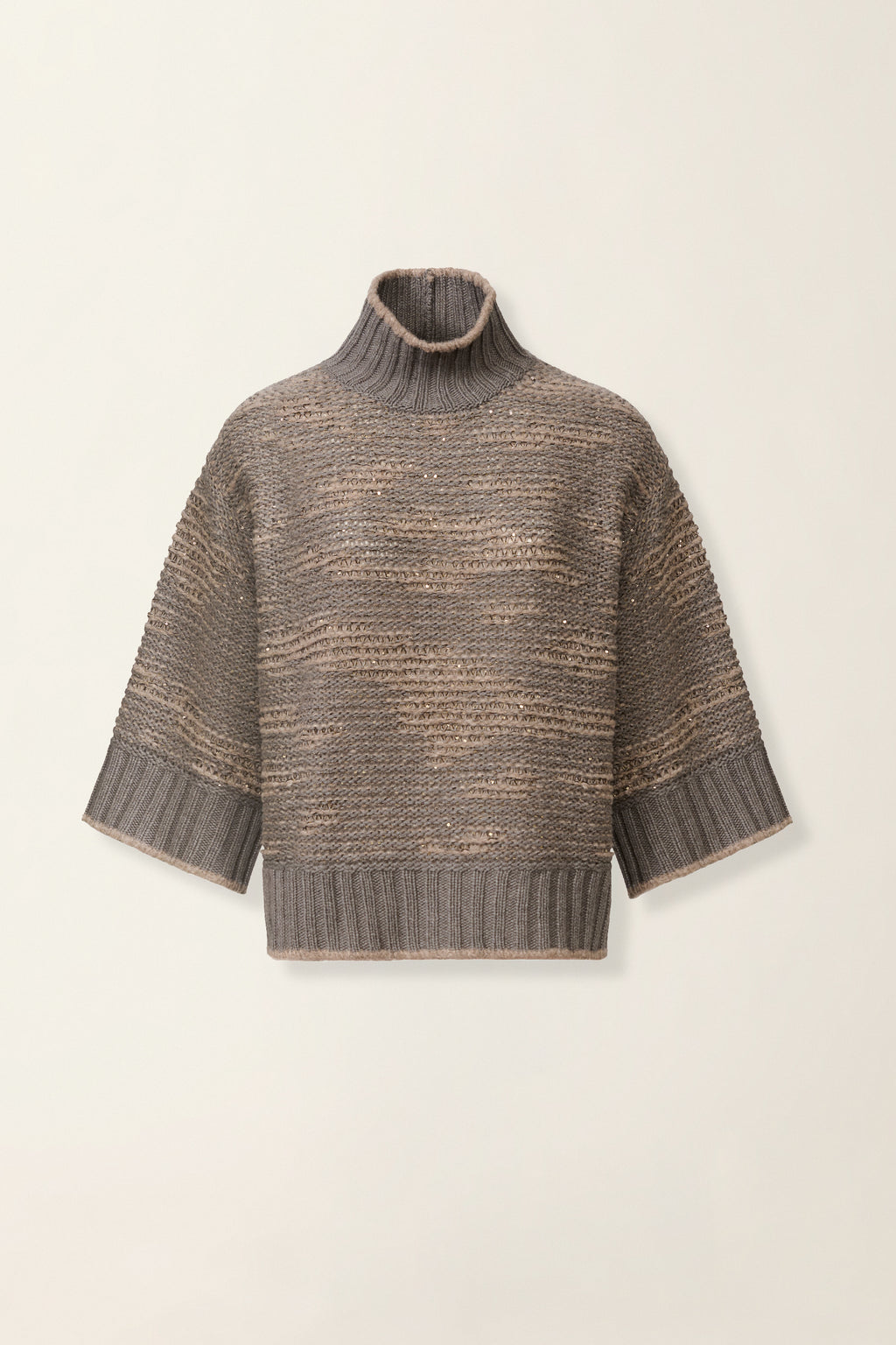 Pull Chine Col Manches Trois-Quarts