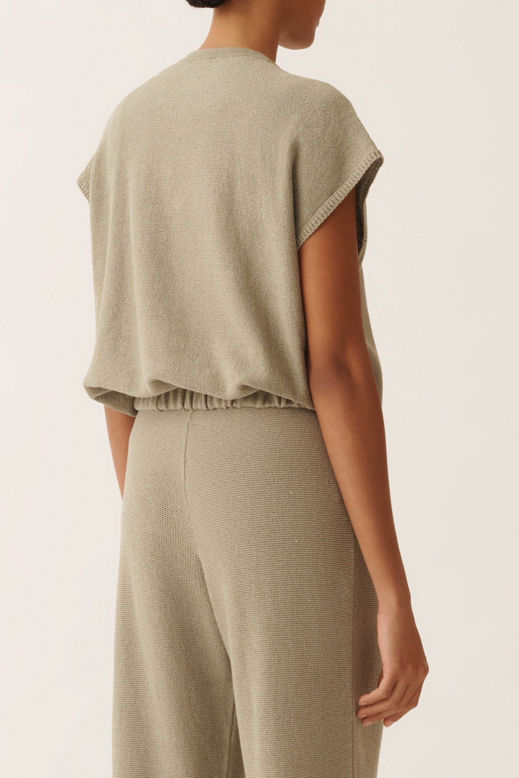 Cardigan Cropped Sequin Mouwloos