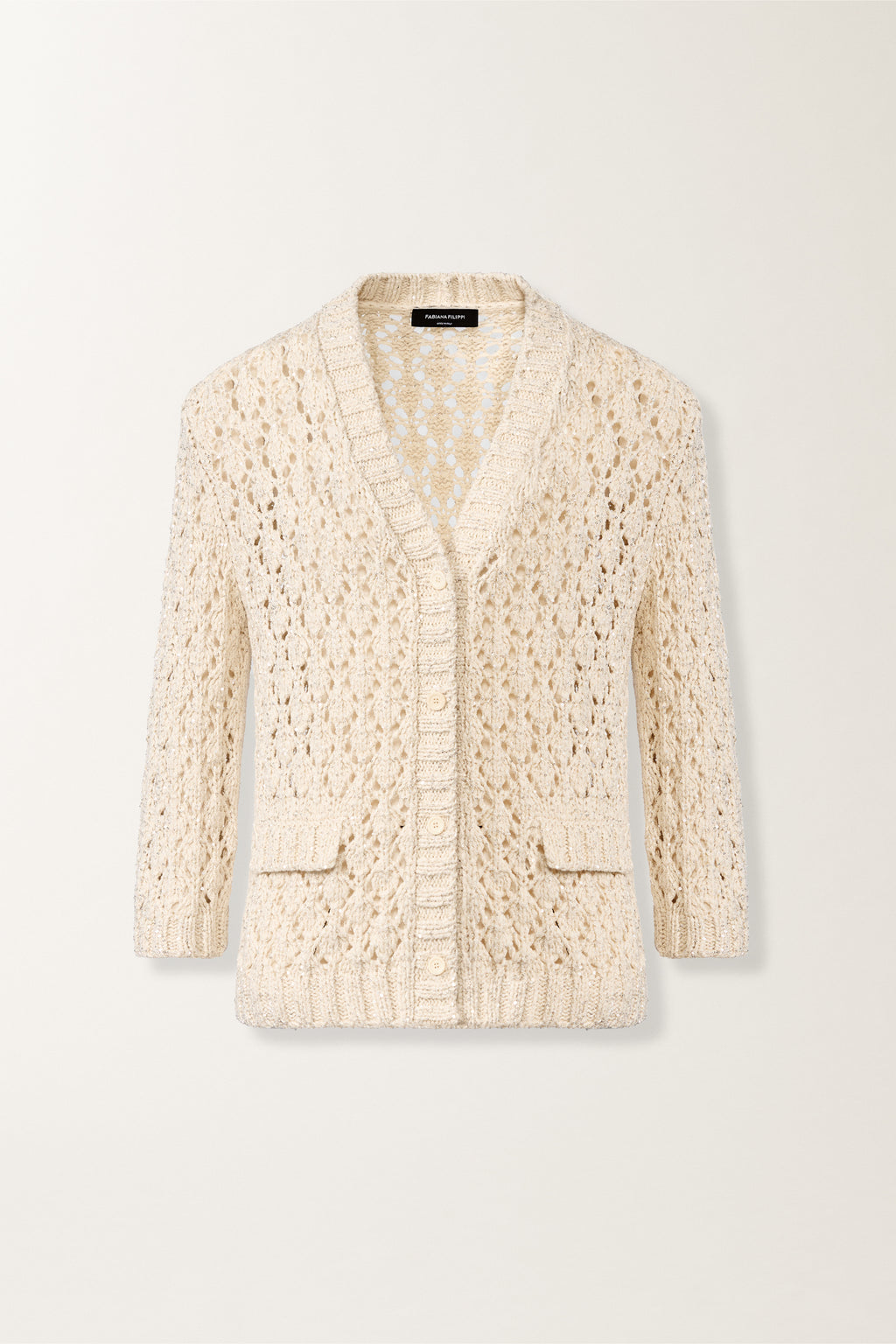 Cardigan Sequin Diamond Stitch