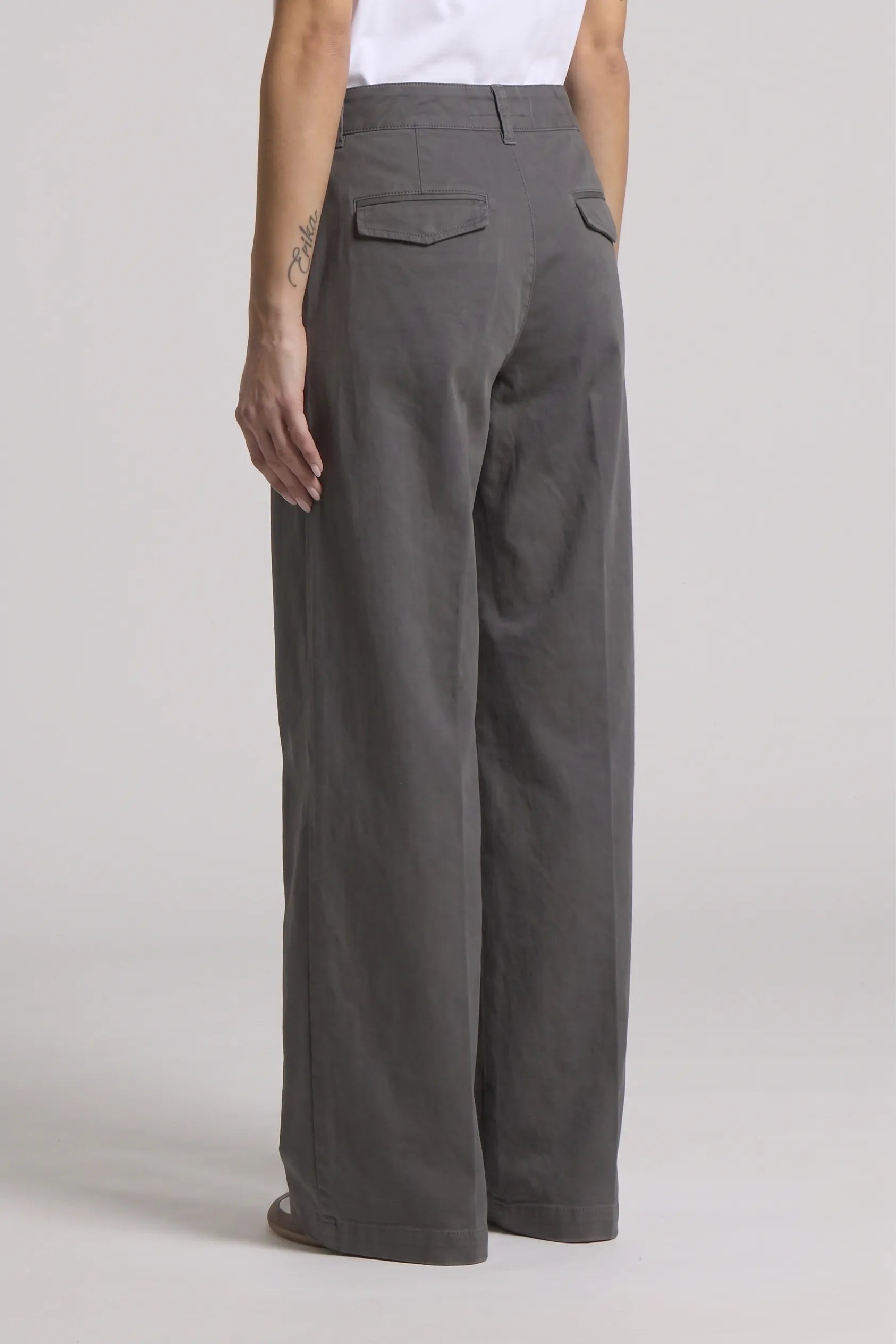 Wide-Leg Hose Gabardine
