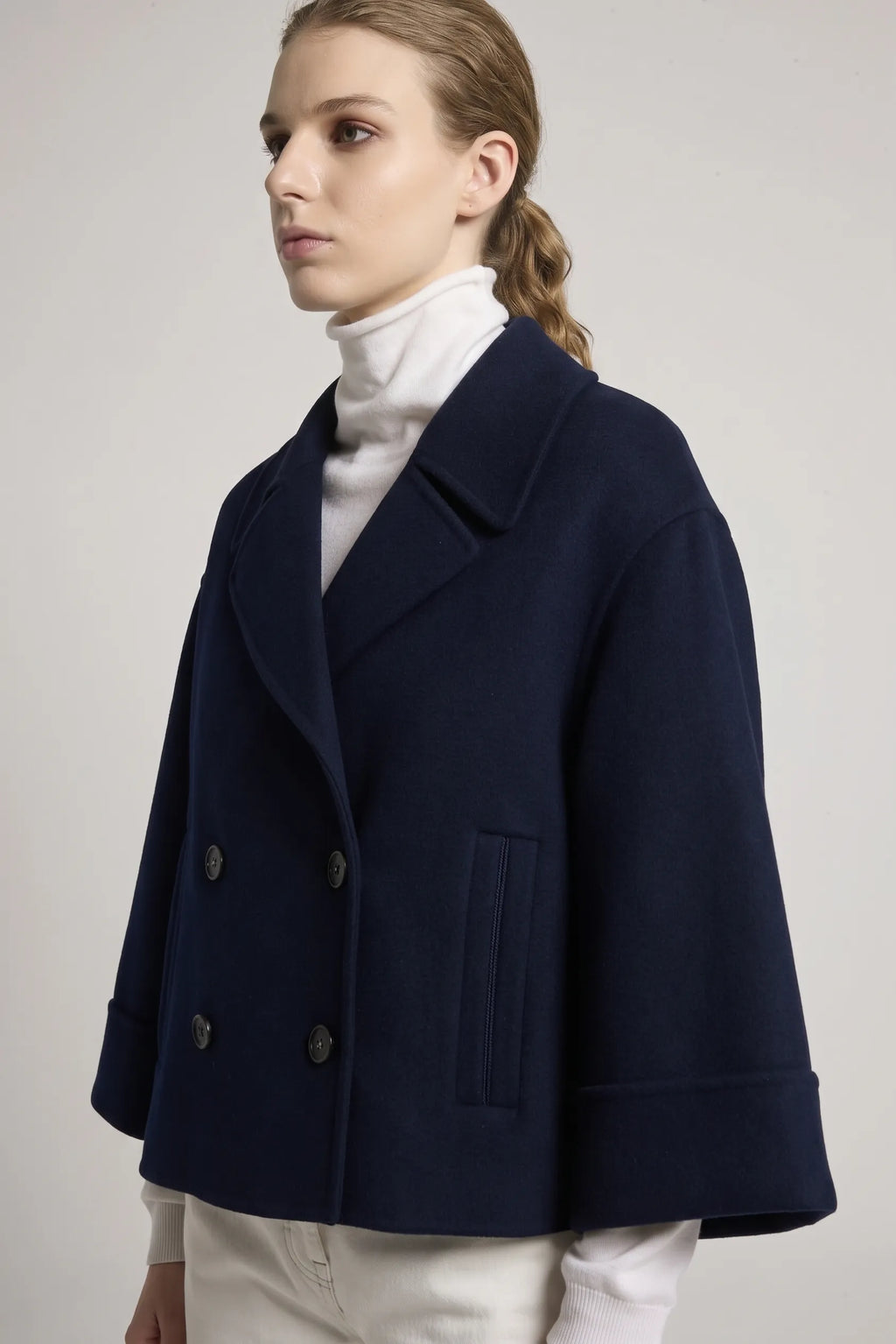 Woll Kaschmir Jacke Cropped