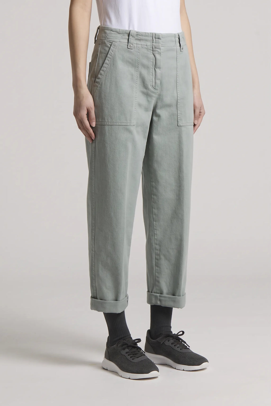 Stretch Twill Hose Cropped