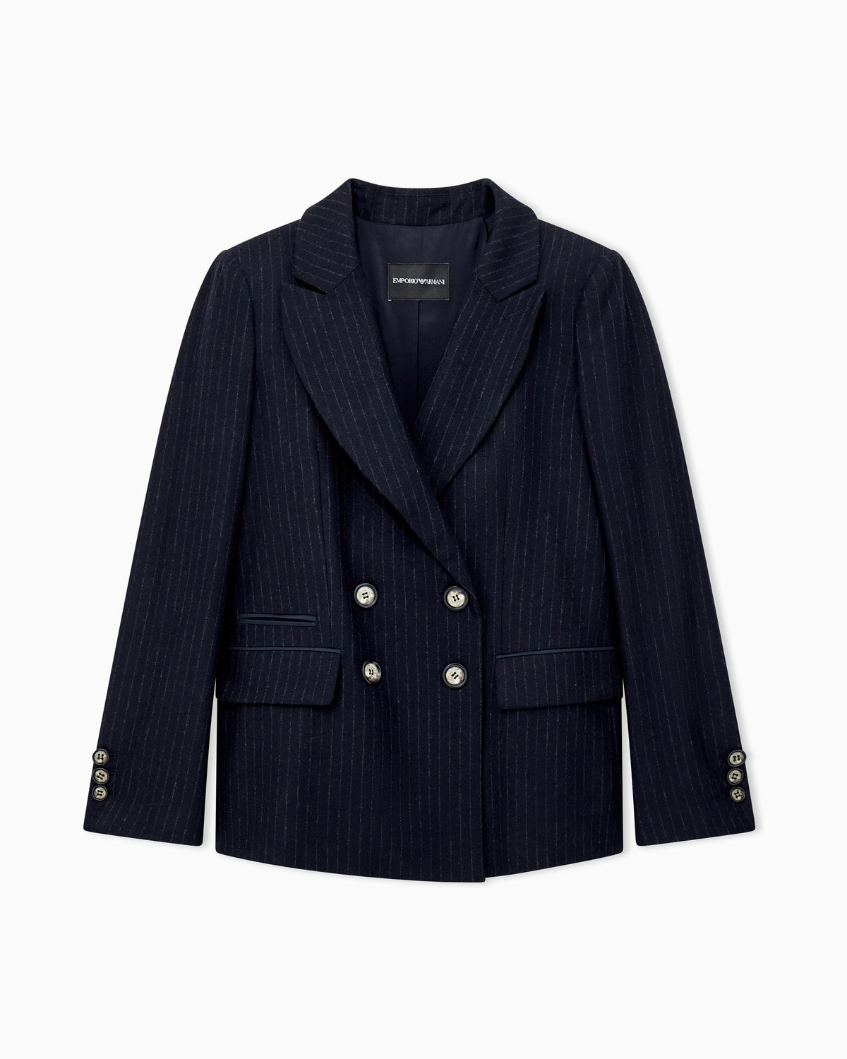 Blazer met Krijtstreep en Puntrevers