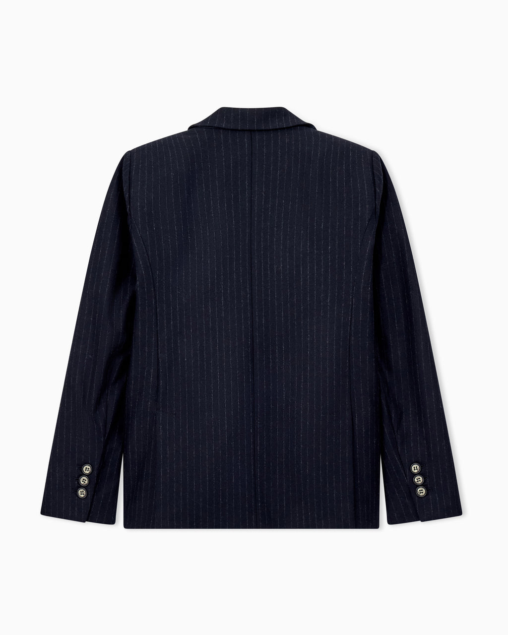 Blazer croisé à fines rayures