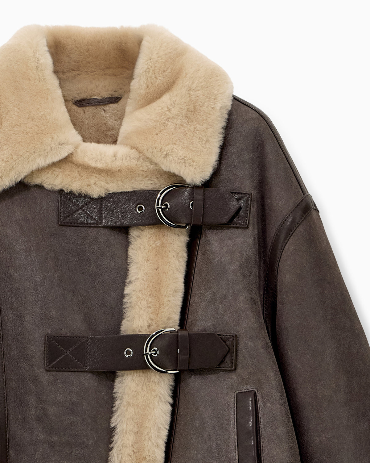 Jack van Shearling met Gespen