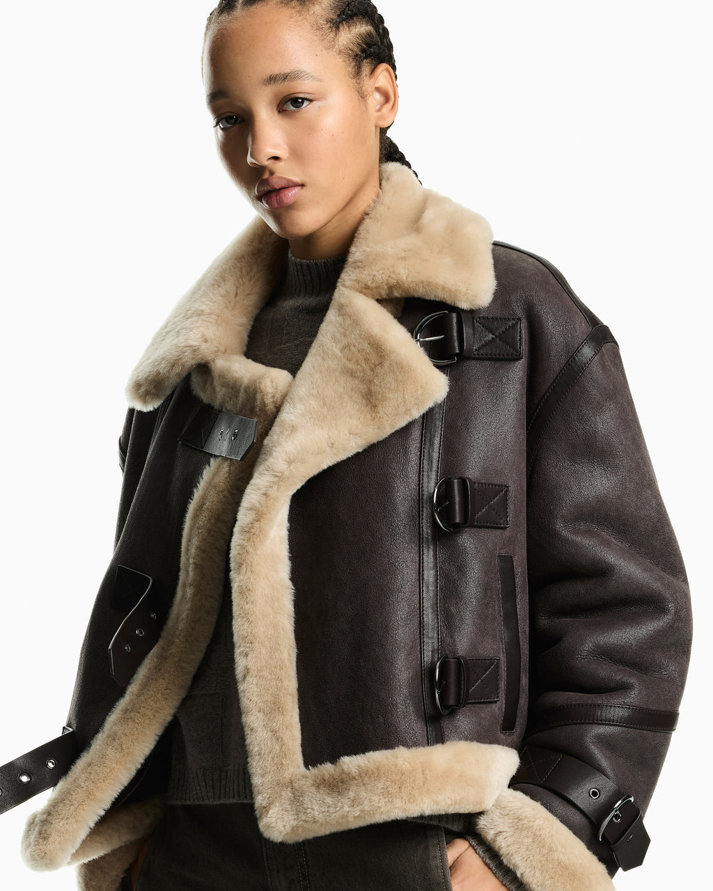 Jack van Shearling met Gespen