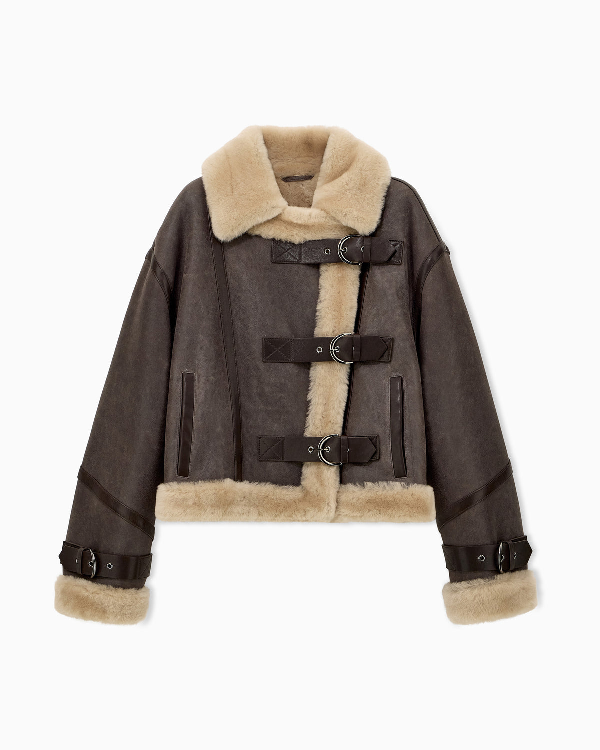 Jack van Shearling met Gespen