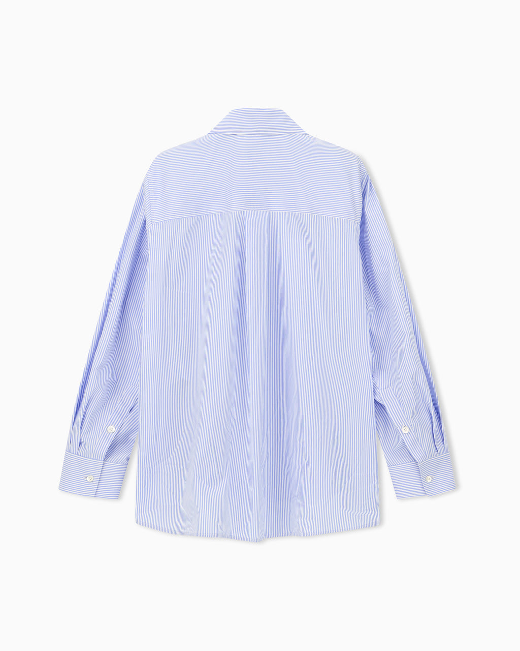 Blouse met Fijne Streep en Borstzak