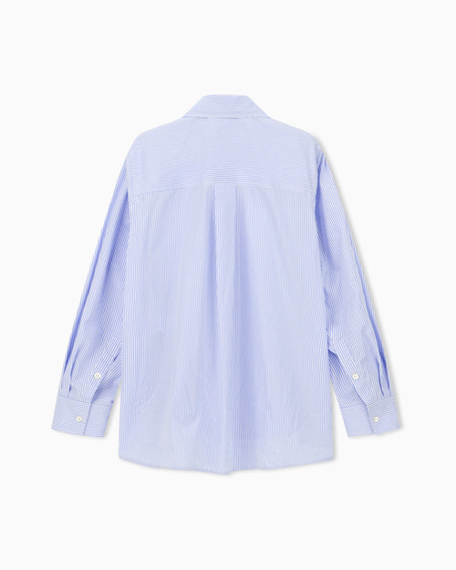 Hemdbluse mit feinen Streifen
