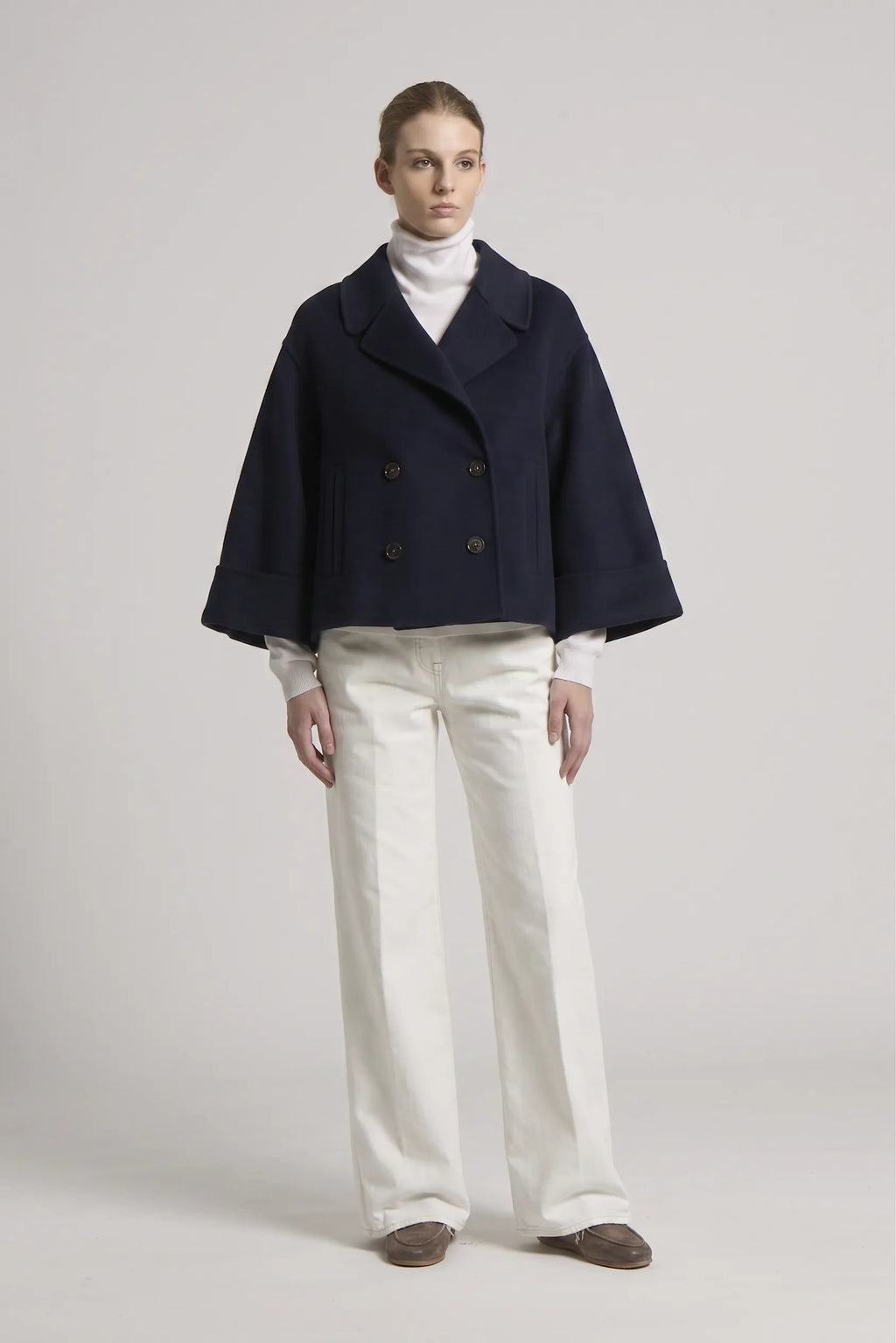Woll Kaschmir Jacke Cropped