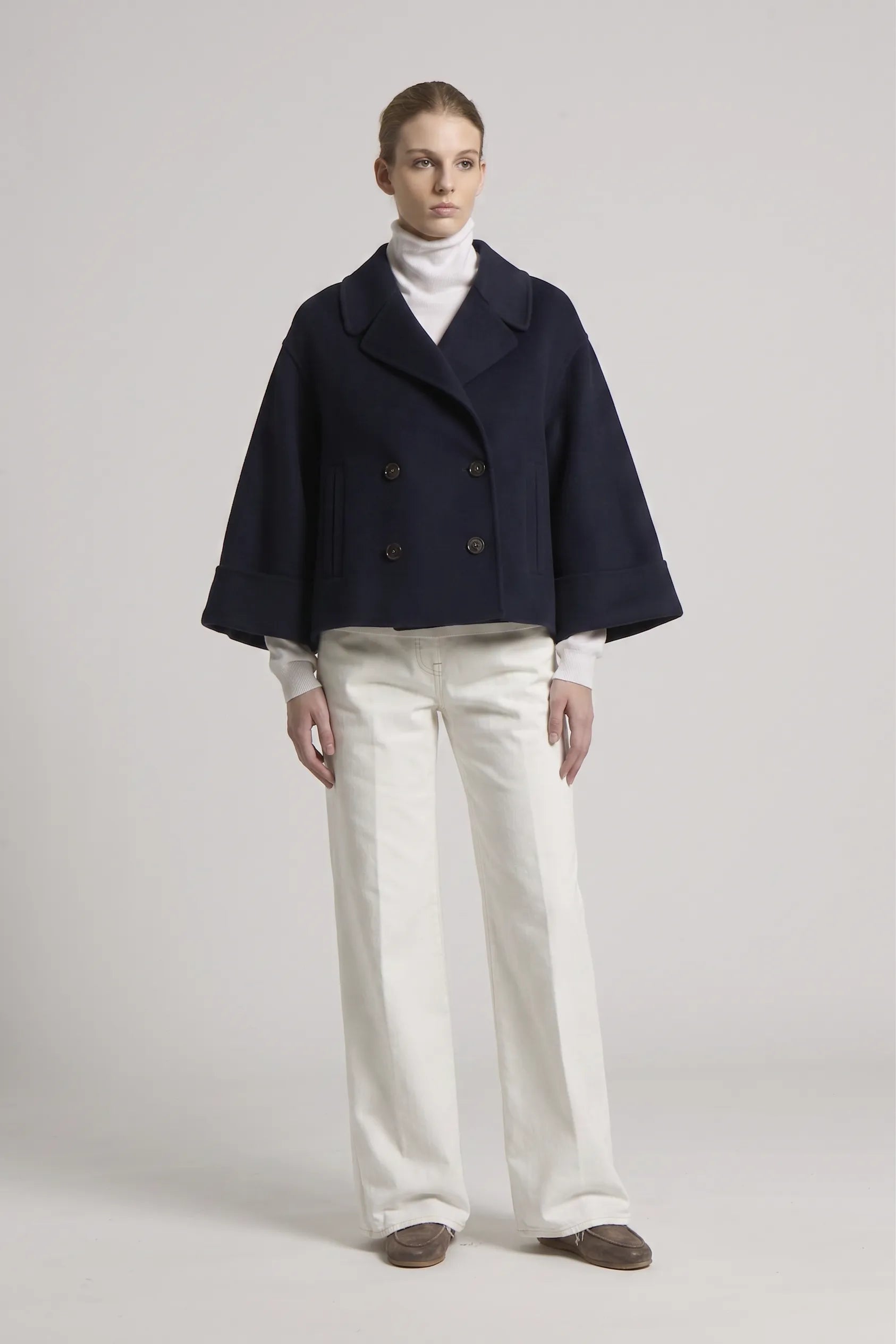 Woll Kaschmir Jacke Cropped