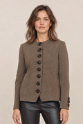 Blazer met Diagonaal Weefsel