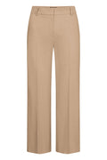 Linnen broek van Seductive in beige, rechte pasvorm, SS26