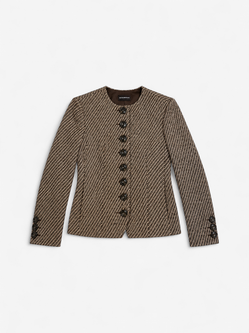 Blazer met Diagonaal Weefsel