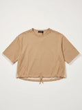 T-shirt Cropped Crêpe de Chine