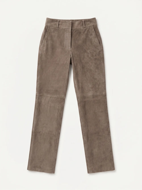 Broek Stretch Lamsvel Taupe